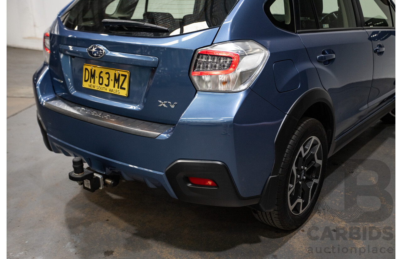 12/2016 Subaru XV 2.0i SPECIAL EDITION AWD MY17 4D Wagon Quartz Blue 2.0L