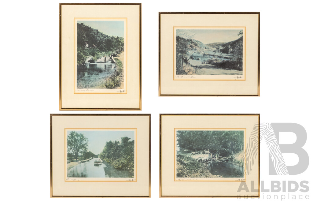 Frederick B. Hodges (19/20th Centuries, American, 1868-1955), Fantastic Set of Four Vintage 'Heritage Keepsake Prints' Nature Photographs, 38 x 29 & 30 x 36 cm (frames) (4)