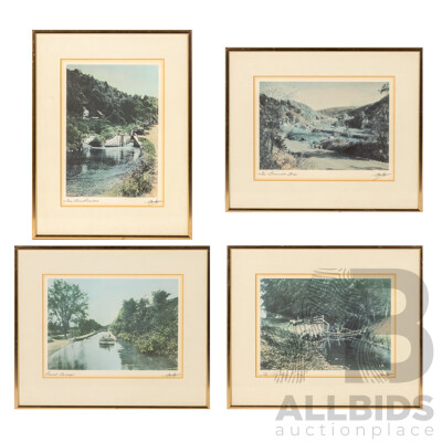 Frederick B. Hodges (19/20th Centuries, American, 1868-1955), Fantastic Set of Four Vintage 'Heritage Keepsake Prints' Nature Photographs, 38 x 29 & 30 x 36 cm (frames) (4)