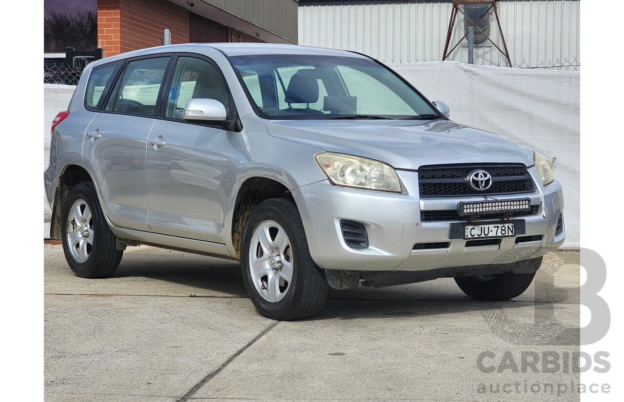 8/2012 Toyota Rav4 CV (2wd) ACA38R 4d Wagon Silver 2.4L