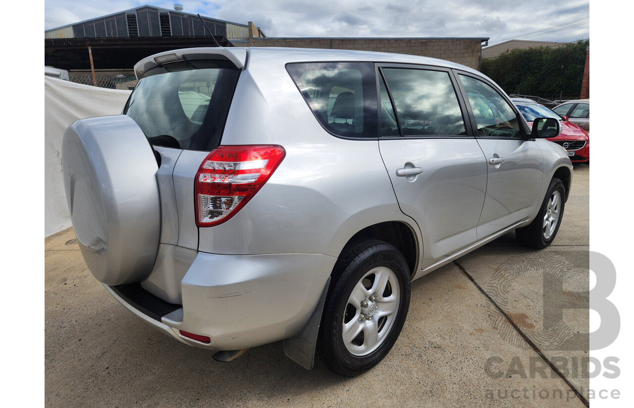8/2012 Toyota Rav4 CV (2wd) ACA38R 4d Wagon Silver 2.4L