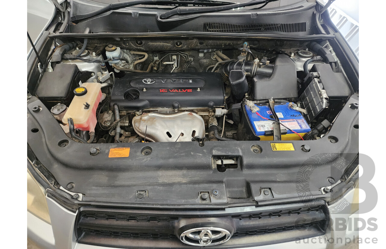 8/2012 Toyota Rav4 CV (2wd) ACA38R 4d Wagon Silver 2.4L