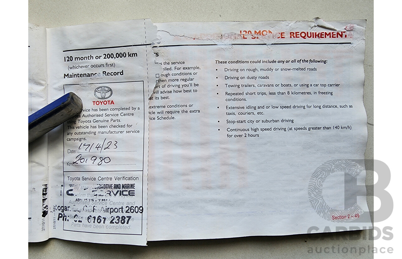 8/2012 Toyota Rav4 CV (2wd) ACA38R 4d Wagon Silver 2.4L