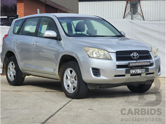 8/2012 Toyota Rav4 CV (2wd) ACA38R 4d Wagon Silver 2.4L