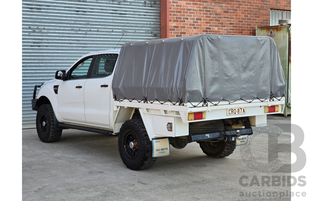 1/2014 Ford Ranger XL 3.2 (4x4) PX 4d Dual C/Chas White Turbo Diesel 3.2L