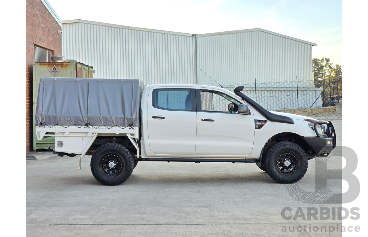1/2014 Ford Ranger XL 3.2 (4x4) PX 4d Dual C/Chas White Turbo Diesel 3.2L