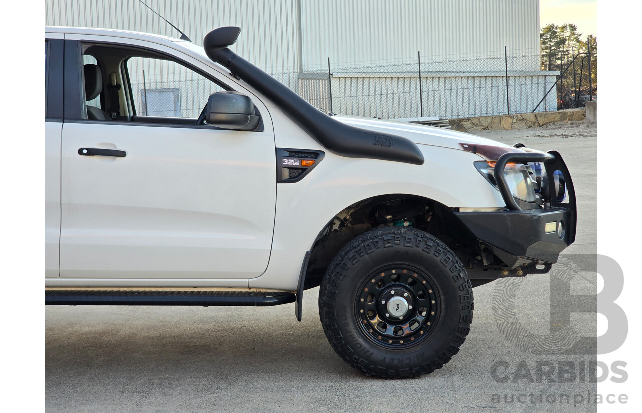 1/2014 Ford Ranger XL 3.2 (4x4) PX 4d Dual C/Chas White Turbo Diesel 3.2L