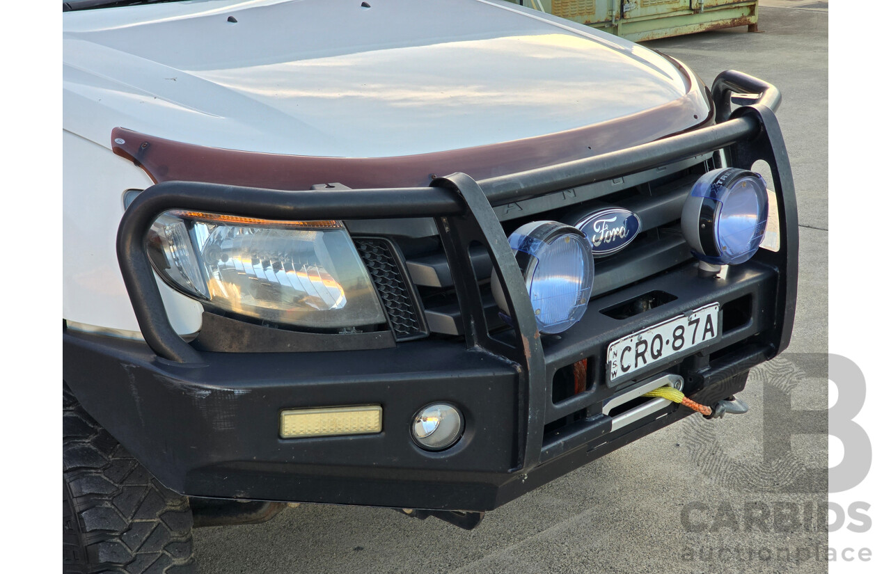 1/2014 Ford Ranger XL 3.2 (4x4) PX 4d Dual C/Chas White Turbo Diesel 3.2L