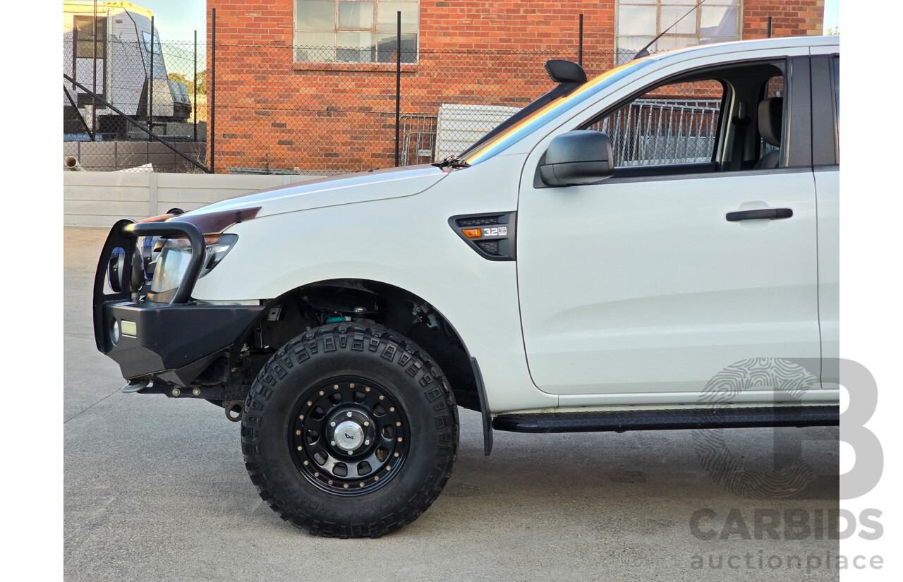 1/2014 Ford Ranger XL 3.2 (4x4) PX 4d Dual C/Chas White Turbo Diesel 3.2L