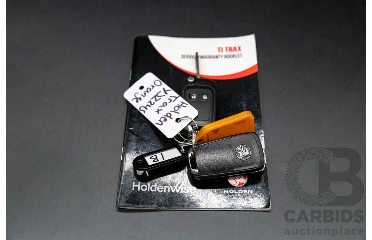 6/2014 Holden Trax LTZ TJ MY15 4d Wagon Orange Rock Metallic 1.8L