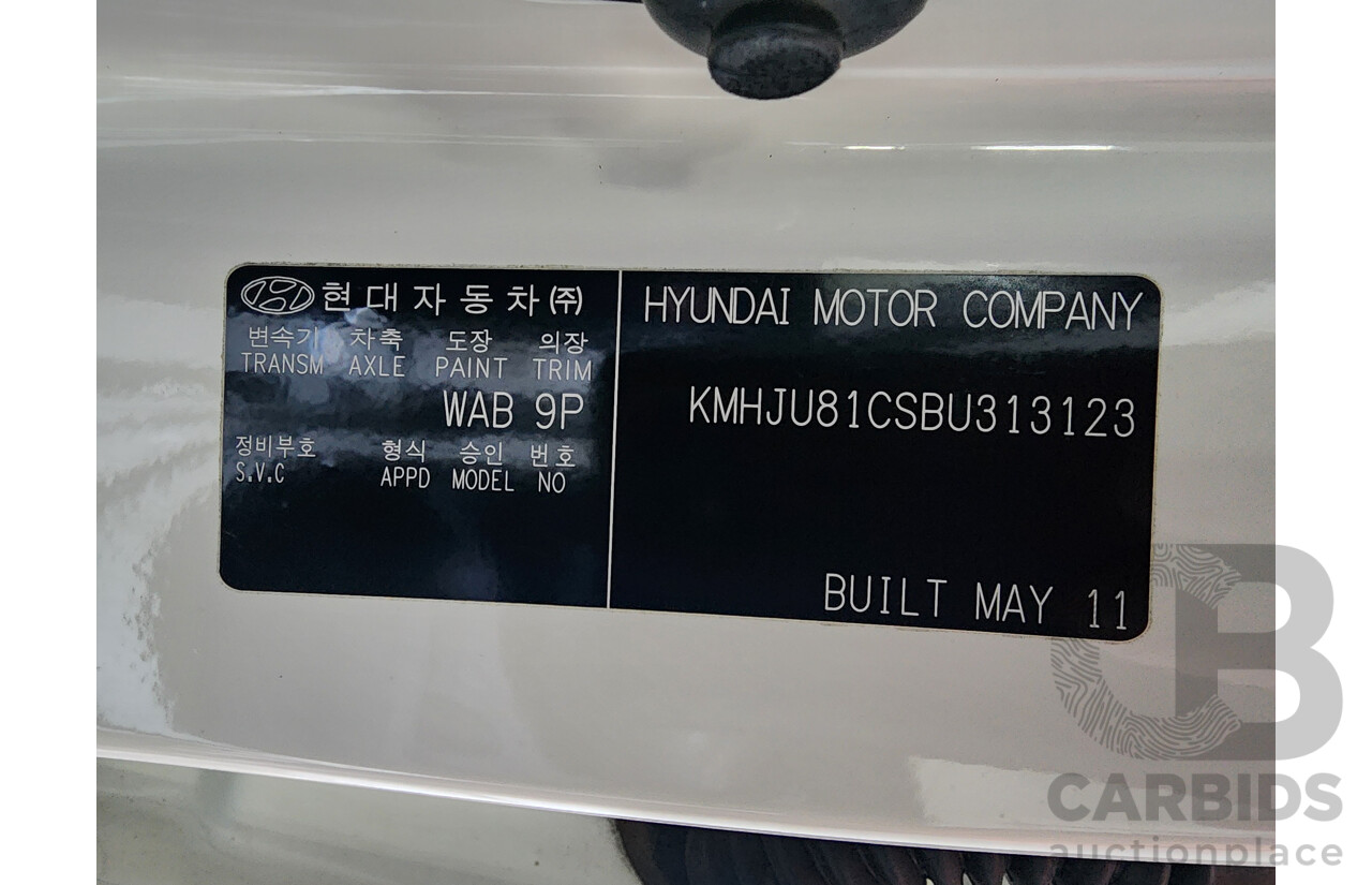 6/2011 Hyundai Ix35 Elite (awd) LM MY11 4d Wagon White 2.4L