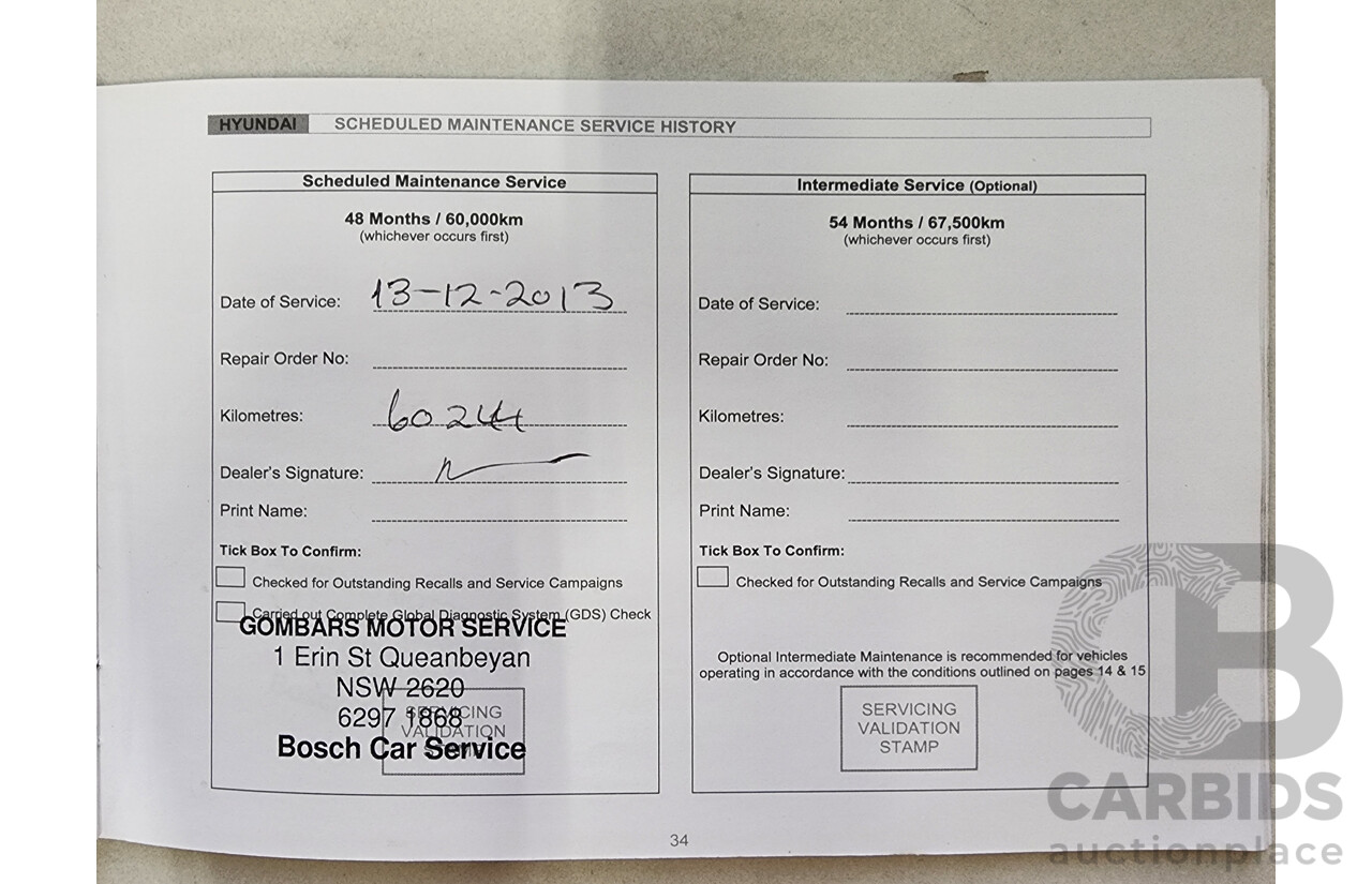 6/2011 Hyundai Ix35 Elite (awd) LM MY11 4d Wagon White 2.4L