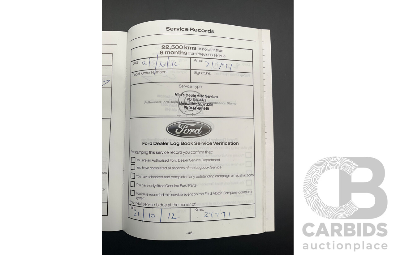 2/2012 Ford Mondeo Zetec TDCi MC 4d Wagon Frozen White Turbo Diesel 2.0L
