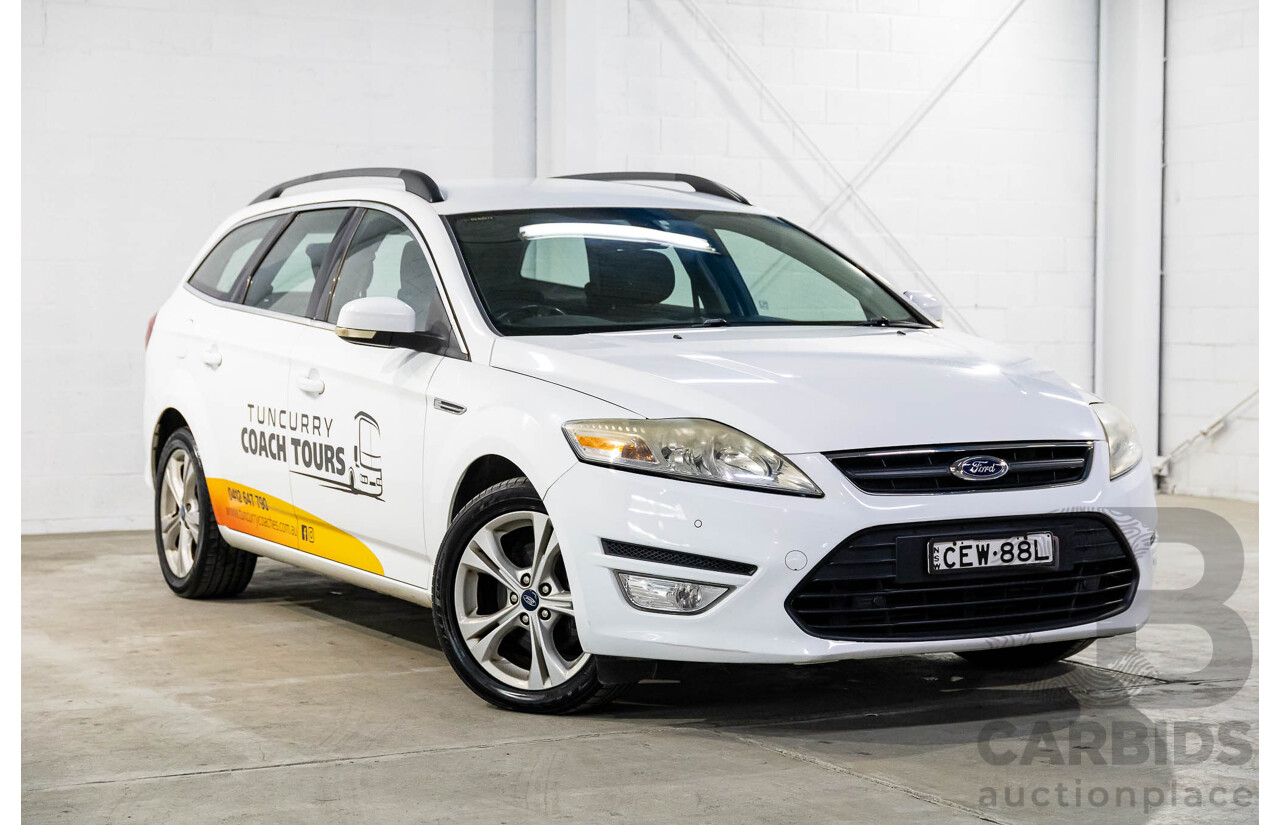 2/2012 Ford Mondeo Zetec TDCi MC 4d Wagon Frozen White Turbo Diesel 2.0L