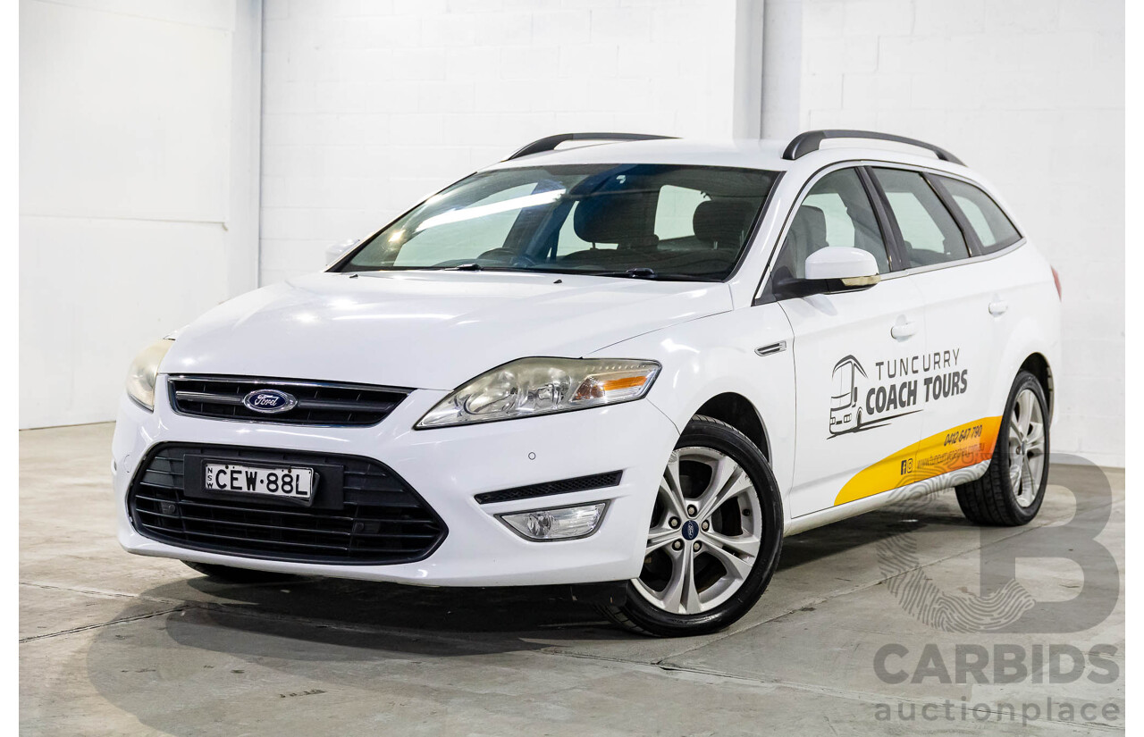 2/2012 Ford Mondeo Zetec TDCi MC 4d Wagon Frozen White Turbo Diesel 2.0L