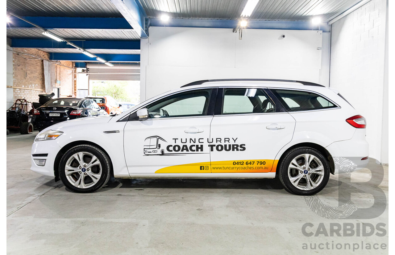 2/2012 Ford Mondeo Zetec TDCi MC 4d Wagon Frozen White Turbo Diesel 2.0L
