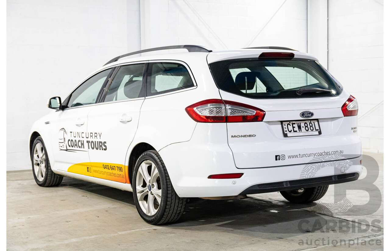 2/2012 Ford Mondeo Zetec TDCi MC 4d Wagon Frozen White Turbo Diesel 2.0L