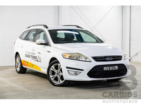 2/2012 Ford Mondeo Zetec TDCi MC 4d Wagon Frozen White Turbo Diesel 2.0L