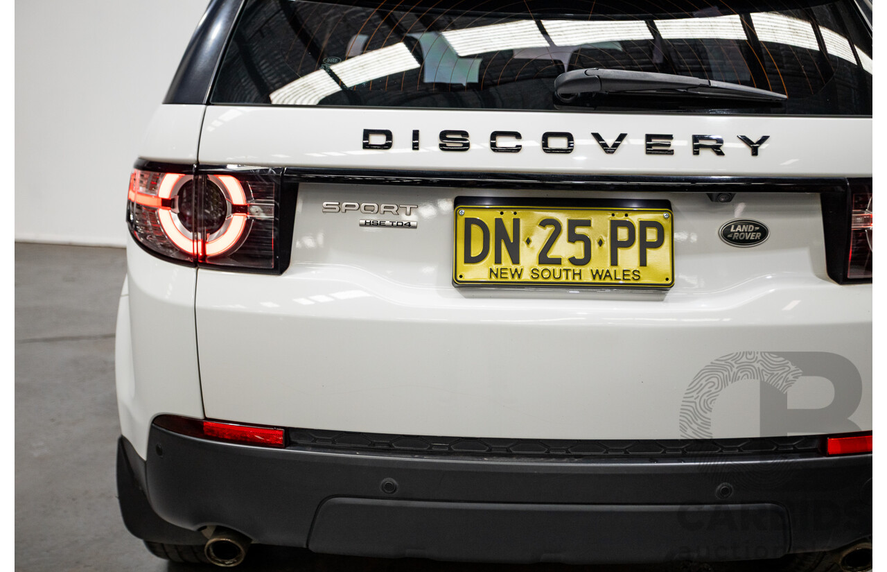 03/2016 Land Rover Discovery Sport TD4 HSE AWD LC MY16.5 4D Wagon Fuji White 2.2L - 7 Seats