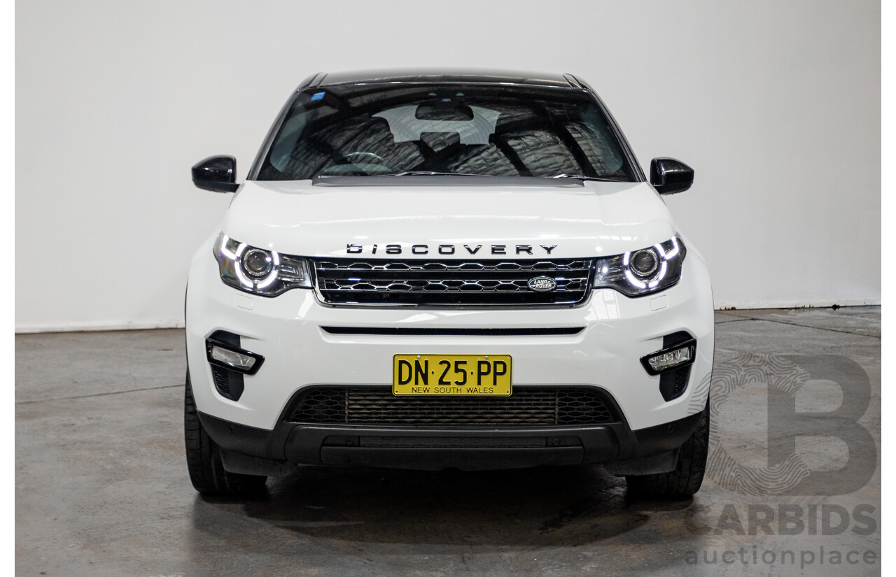 03/2016 Land Rover Discovery Sport TD4 HSE AWD LC MY16.5 4D Wagon Fuji White 2.2L - 7 Seats