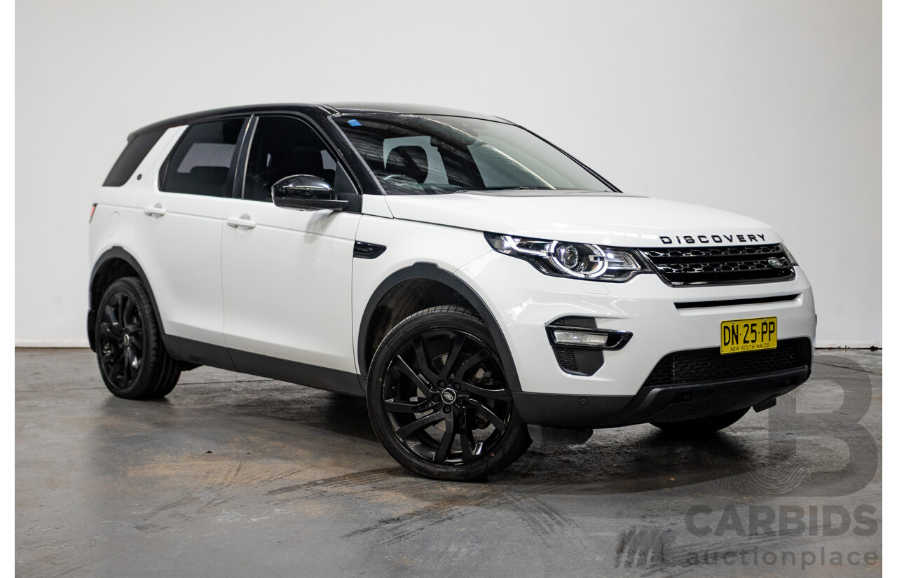 03/2016 Land Rover Discovery Sport TD4 HSE AWD LC MY16.5 4D Wagon Fuji White 2.2L - 7 Seats
