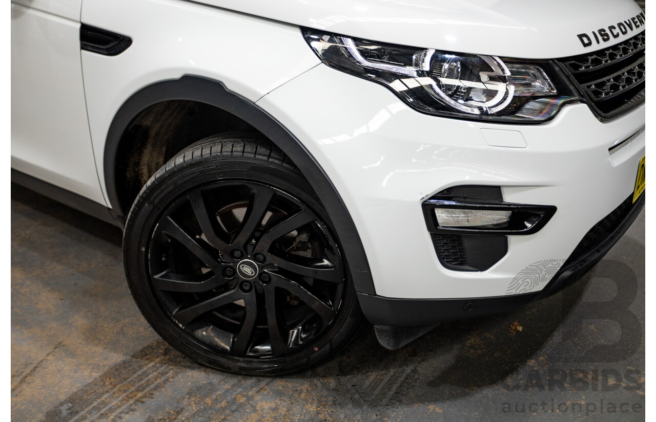 03/2016 Land Rover Discovery Sport TD4 HSE AWD LC MY16.5 4D Wagon Fuji White 2.2L - 7 Seats