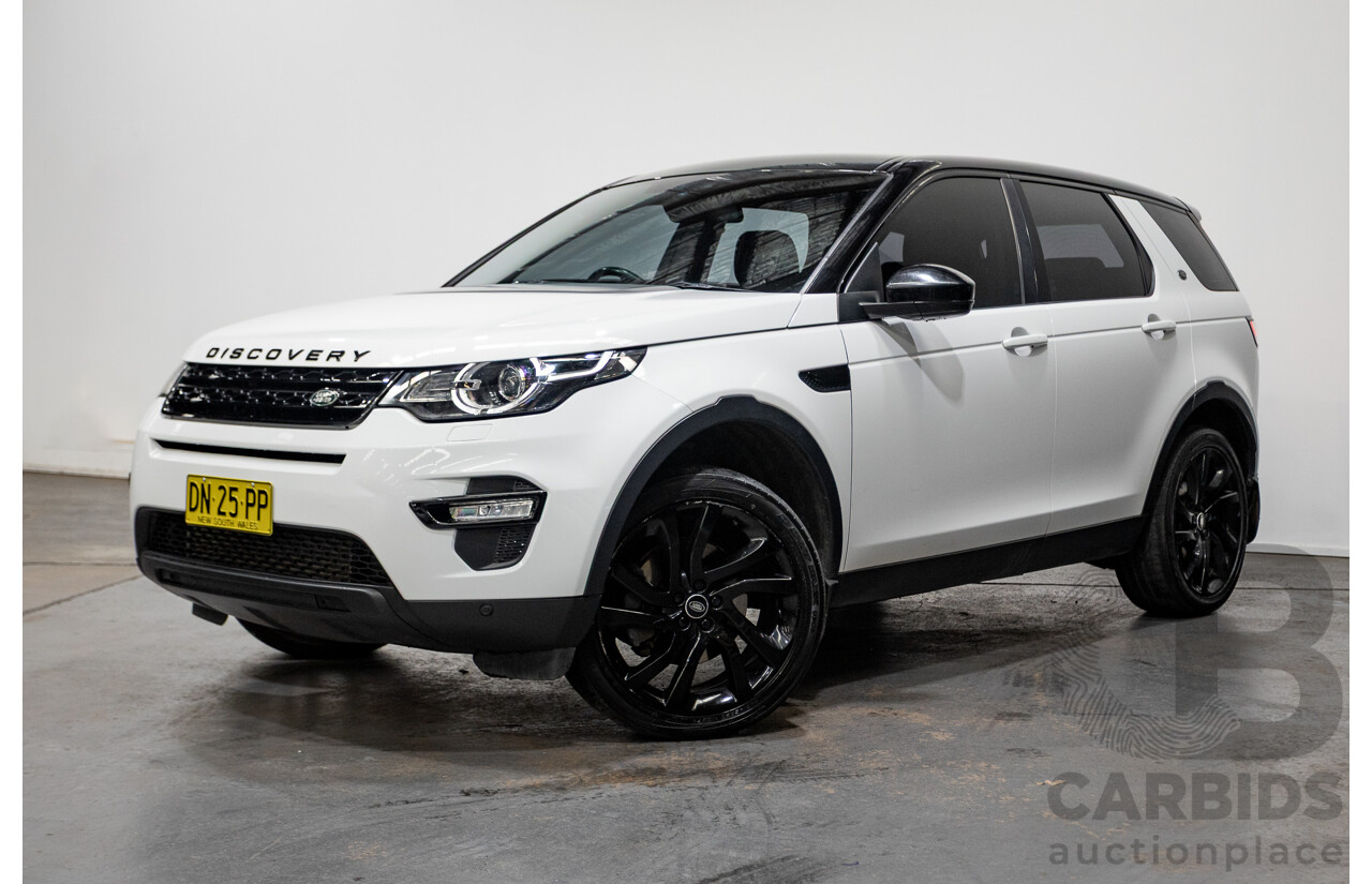03/2016 Land Rover Discovery Sport TD4 HSE AWD LC MY16.5 4D Wagon Fuji White 2.2L - 7 Seats