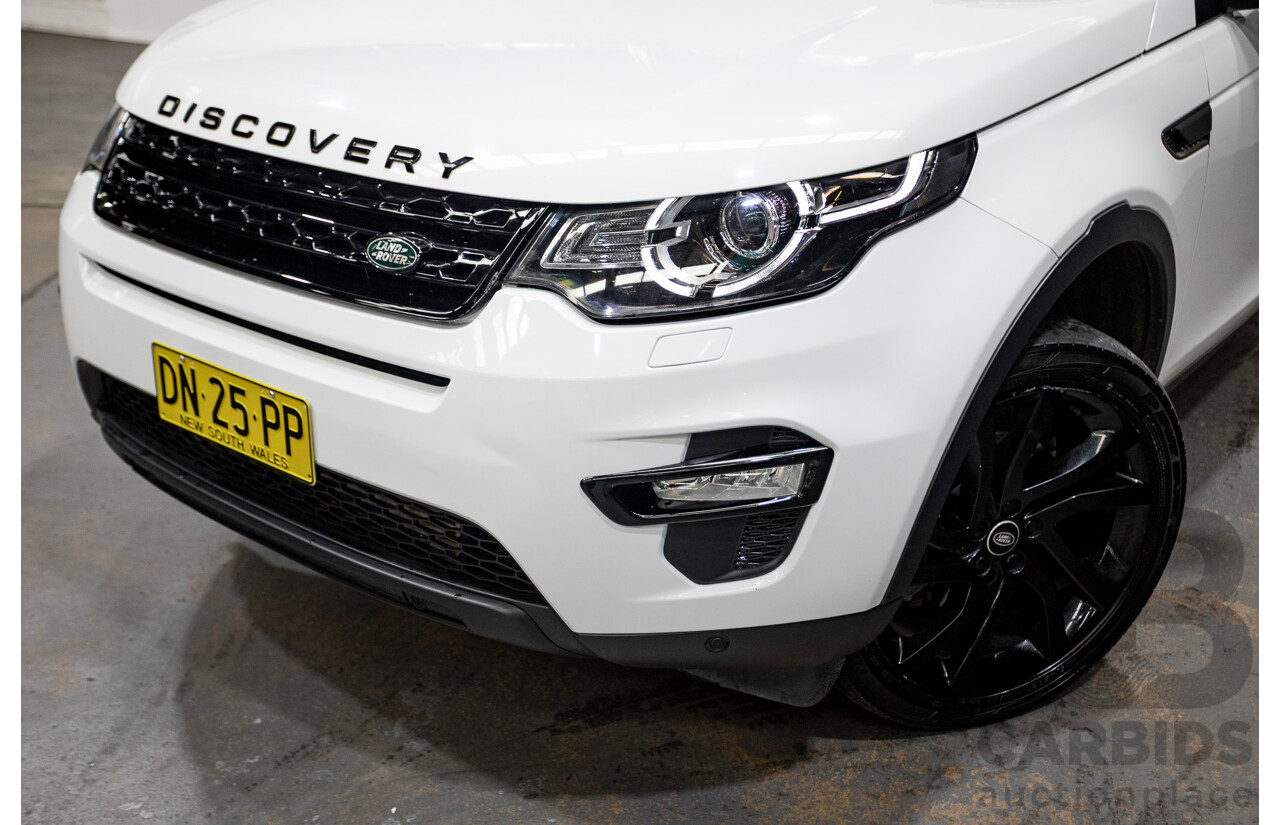 03/2016 Land Rover Discovery Sport TD4 HSE AWD LC MY16.5 4D Wagon Fuji White 2.2L - 7 Seats