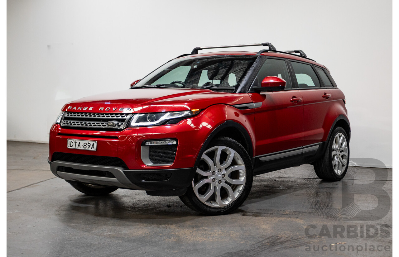 06/2017 Range Rover Evoque TD4 150 SE (AWD) LV MY17 5D Wagon Firenze Red Turbo Diesel 2.0L