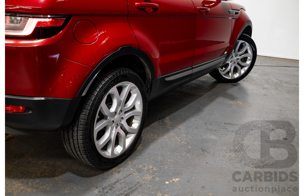 06/2017 Range Rover Evoque TD4 150 SE (AWD) LV MY17 5D Wagon Firenze Red Turbo Diesel 2.0L