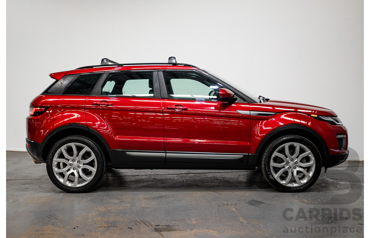 06/2017 Range Rover Evoque TD4 150 SE (AWD) LV MY17 5D Wagon Firenze Red Turbo Diesel 2.0L
