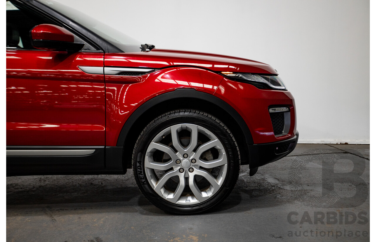 06/2017 Range Rover Evoque TD4 150 SE (AWD) LV MY17 5D Wagon Firenze Red Turbo Diesel 2.0L
