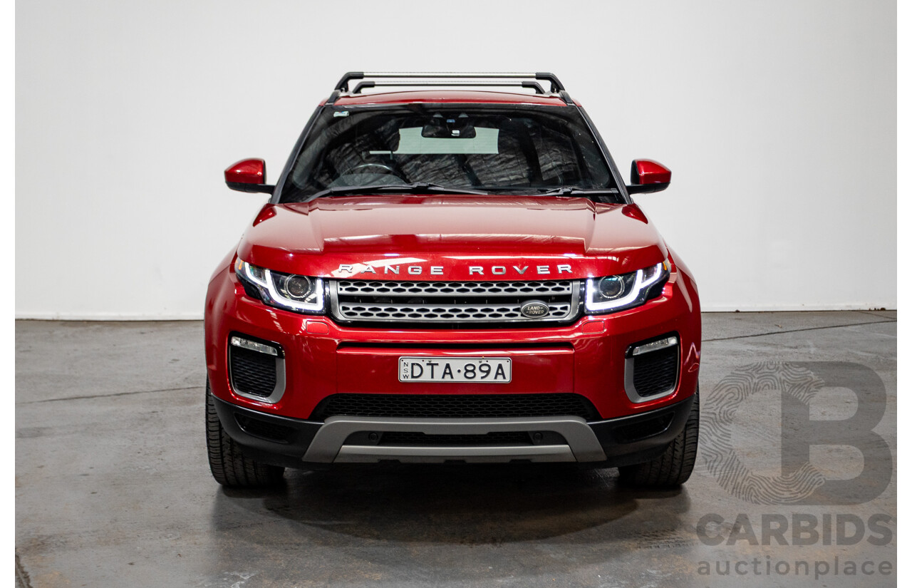 06/2017 Range Rover Evoque TD4 150 SE (AWD) LV MY17 5D Wagon Firenze Red Turbo Diesel 2.0L