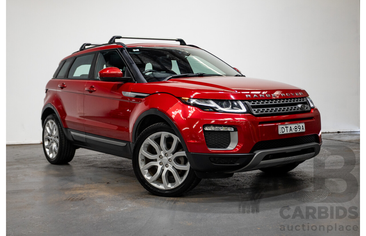 06/2017 Range Rover Evoque TD4 150 SE (AWD) LV MY17 5D Wagon Firenze Red Turbo Diesel 2.0L