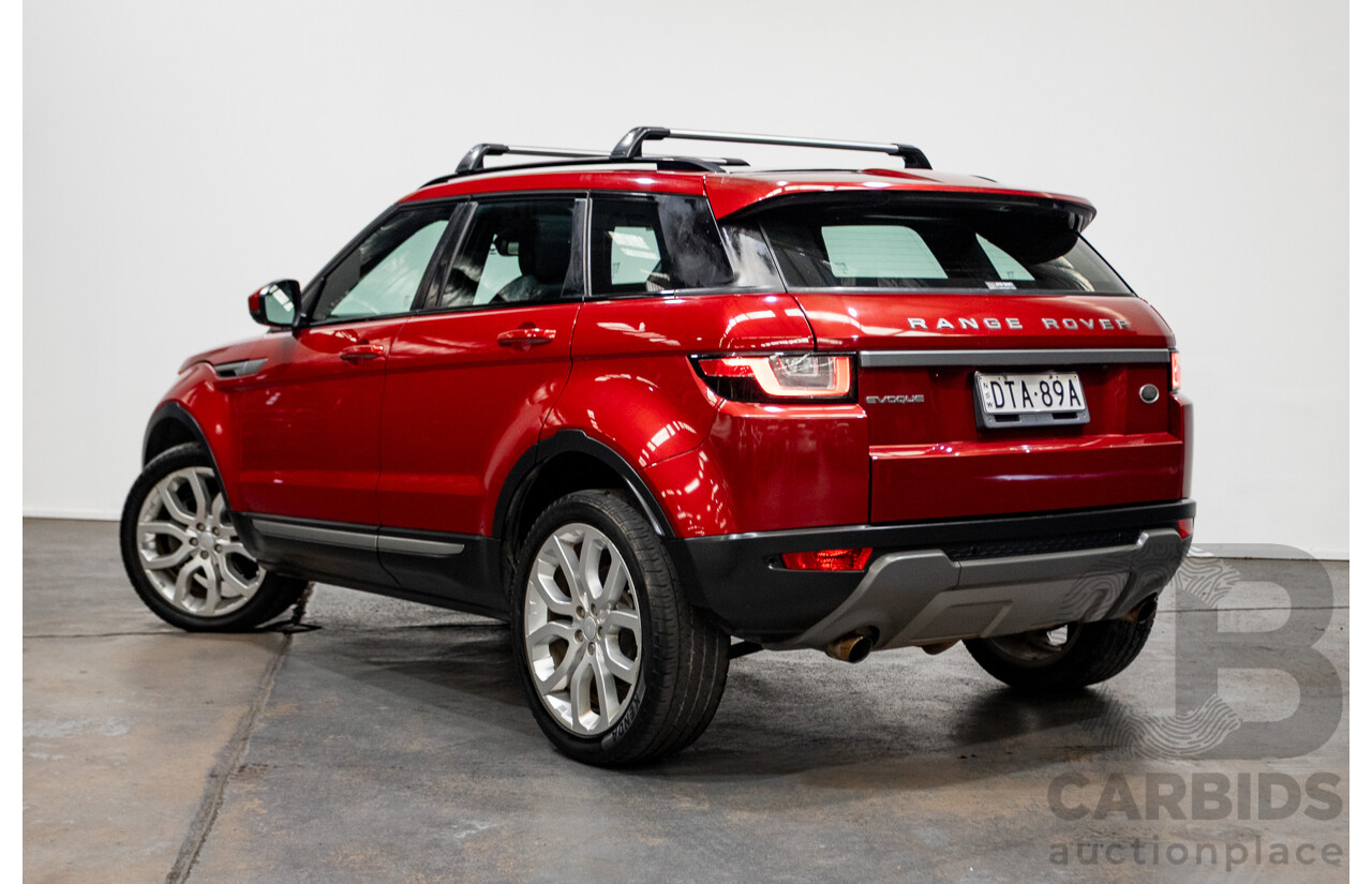 06/2017 Range Rover Evoque TD4 150 SE (AWD) LV MY17 5D Wagon Firenze Red Turbo Diesel 2.0L