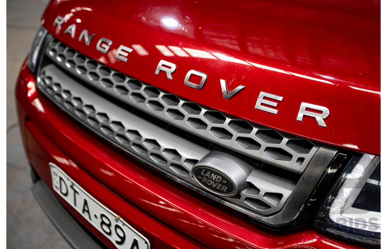 06/2017 Range Rover Evoque TD4 150 SE (AWD) LV MY17 5D Wagon Firenze Red Turbo Diesel 2.0L