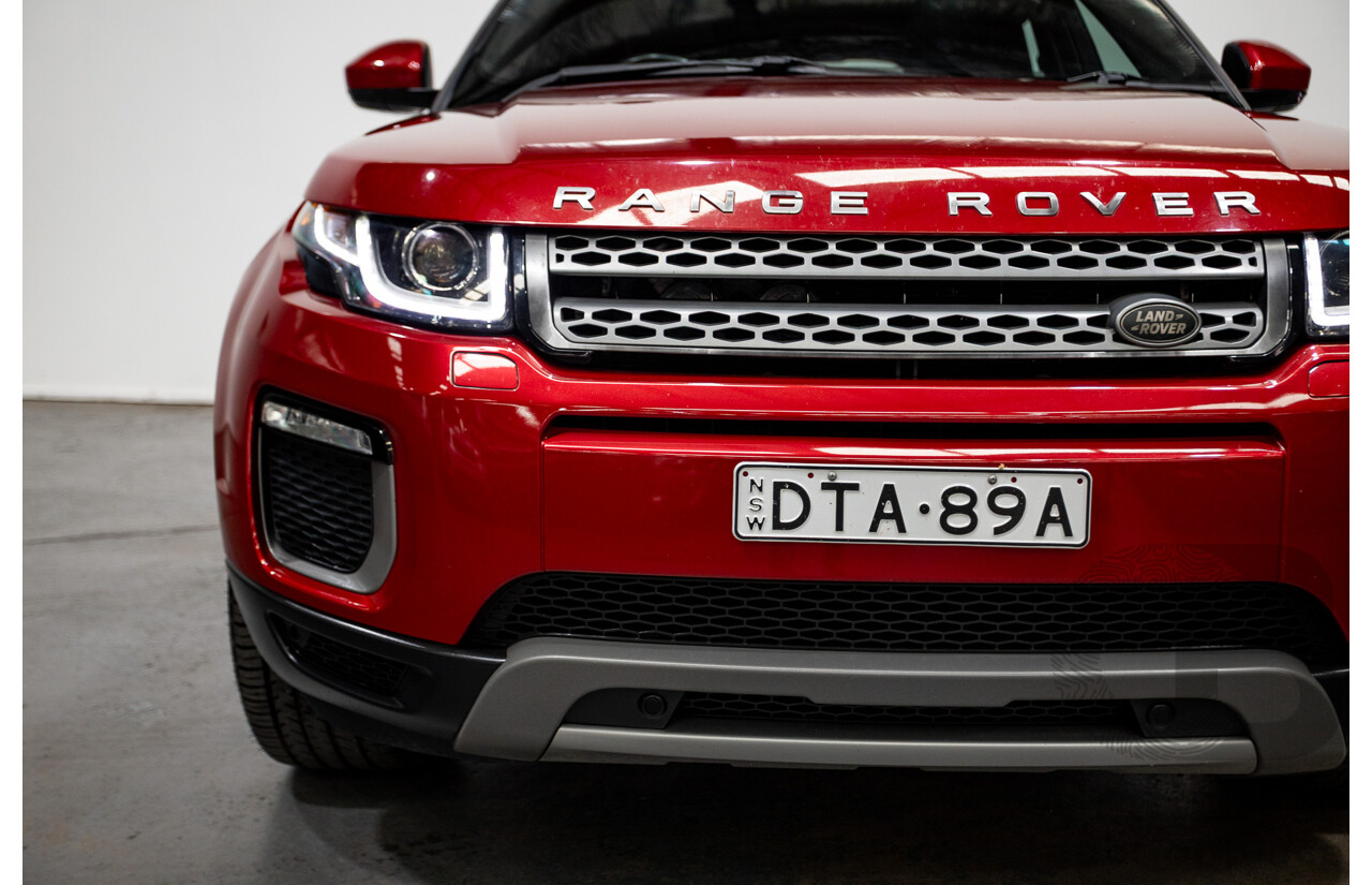 06/2017 Range Rover Evoque TD4 150 SE (AWD) LV MY17 5D Wagon Firenze Red Turbo Diesel 2.0L
