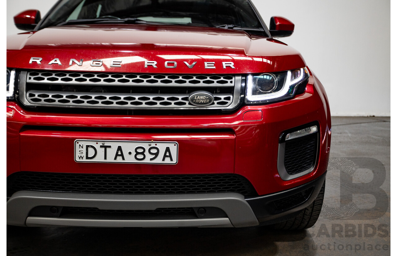 06/2017 Range Rover Evoque TD4 150 SE (AWD) LV MY17 5D Wagon Firenze Red Turbo Diesel 2.0L