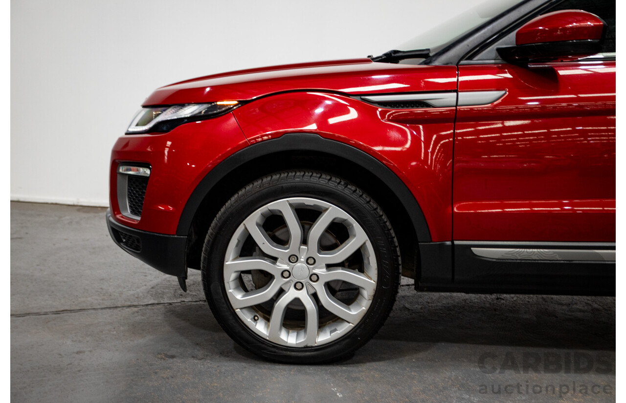 06/2017 Range Rover Evoque TD4 150 SE (AWD) LV MY17 5D Wagon Firenze Red Turbo Diesel 2.0L