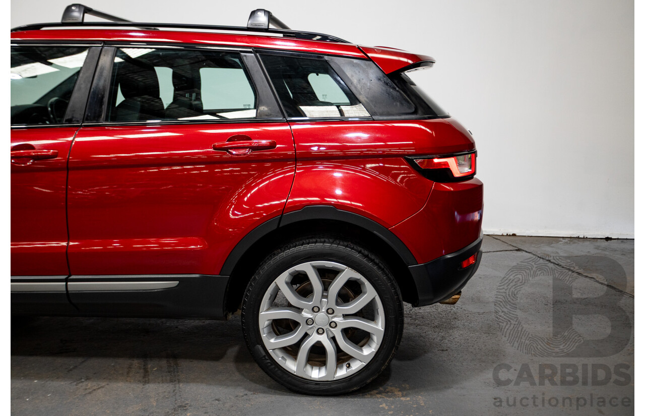 06/2017 Range Rover Evoque TD4 150 SE (AWD) LV MY17 5D Wagon Firenze Red Turbo Diesel 2.0L