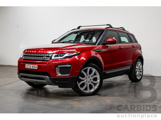 06/2017 Range Rover Evoque TD4 150 SE (AWD) LV MY17 5D Wagon Firenze Red Turbo Diesel 2.0L