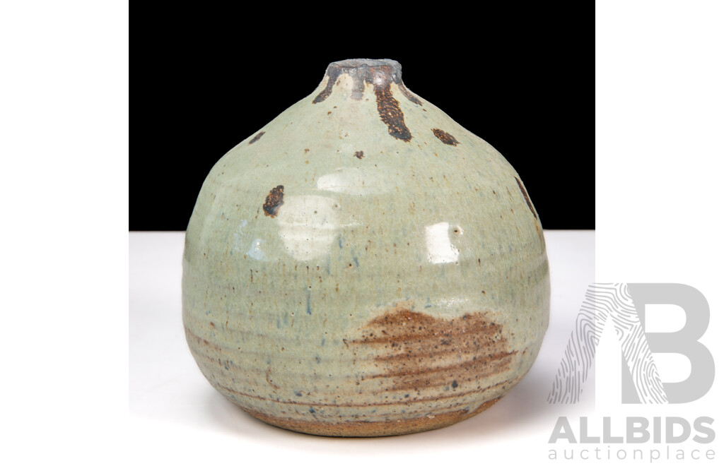 Australian Studio Pottery Vase, Signed May Box
