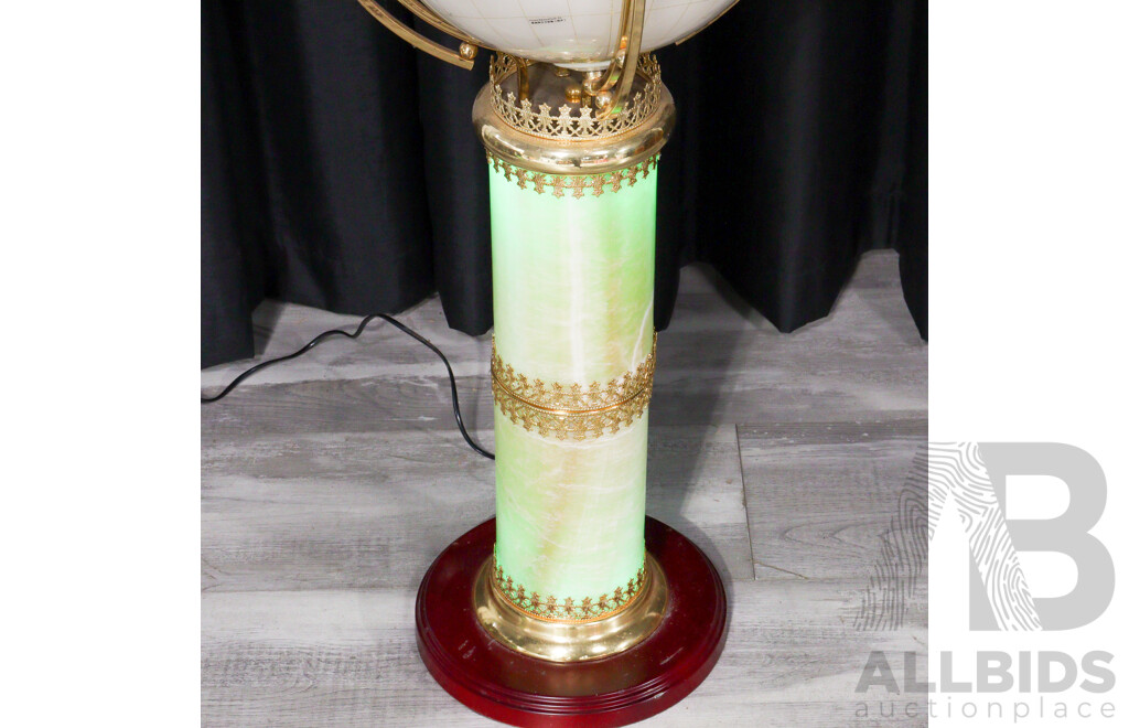 Reproduction Globe on Light Up Stand