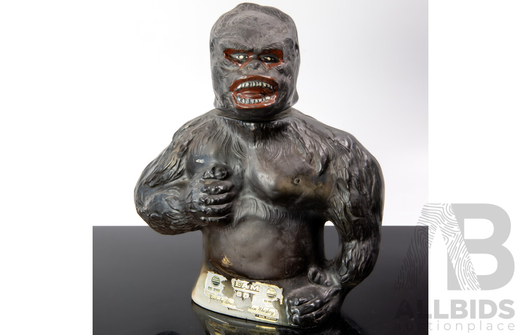 James R Beam Commemorative King Kong Decanter by Regal China 1976