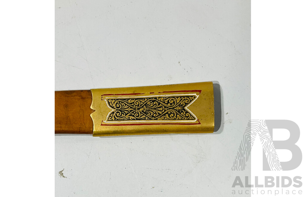 Spanish Torino Style Fantasy Display Sword with Faux Leather Sheath