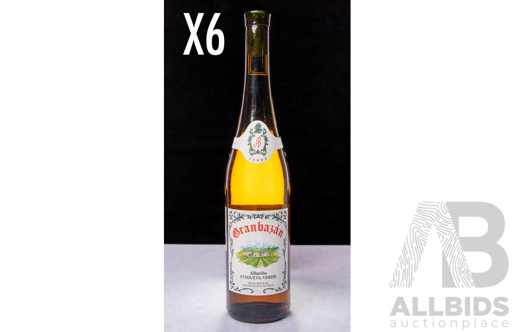 Six Bottles 2017 Agro de Bazan Granbazan Etiqueta Ambar