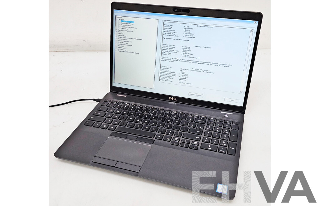 Dell Latitude 5500 Intel Core I5 (8265U) 1.60GHz-3.90GHz 4-Core CPU 15.6-Inch FHD Laptop