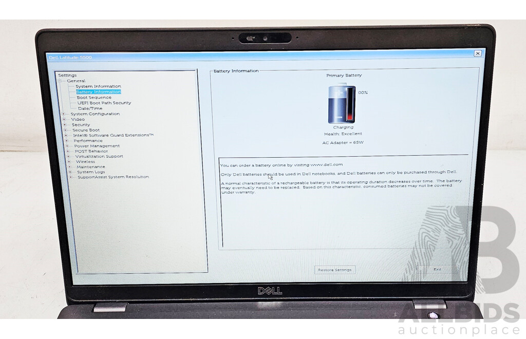 Dell Latitude 5500 Intel Core I5 (8265U) 1.60GHz-3.90GHz 4-Core CPU 15.6-Inch FHD Laptop