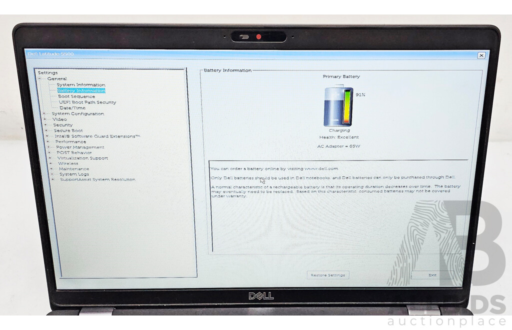 Dell Latitude 5500 Intel Core I5 (8265U) 1.60GHz-3.90GHz 4-Core CPU 15.6-Inch FHD Laptop