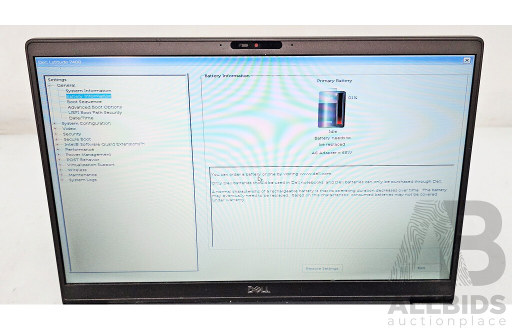 Dell Latitude 7400 Intel Core I5 (8265U) 1.60GHz-3.90GHz 4-Core CPU 14-Inch Laptop